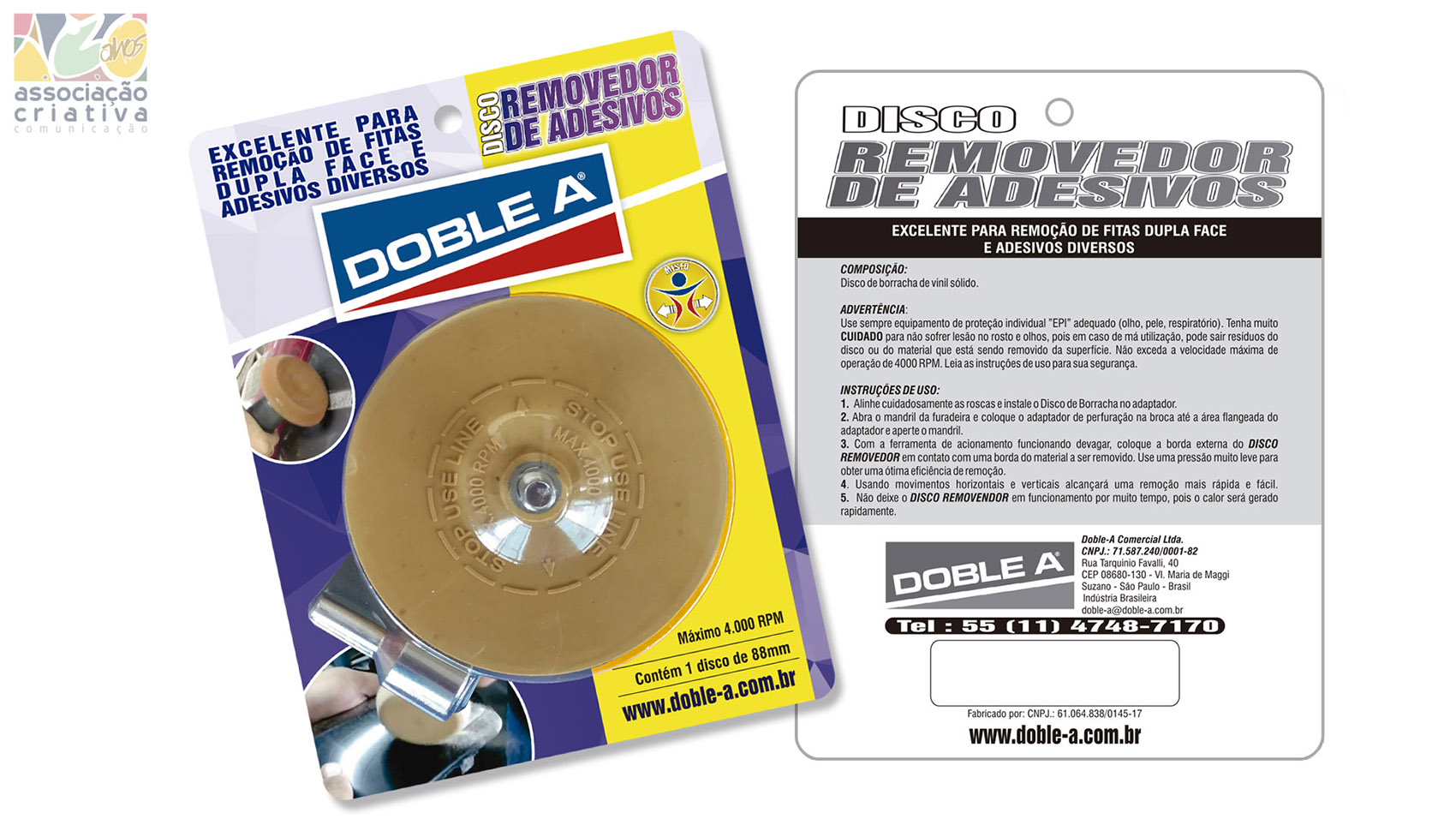 blister disco de remoção doble-a