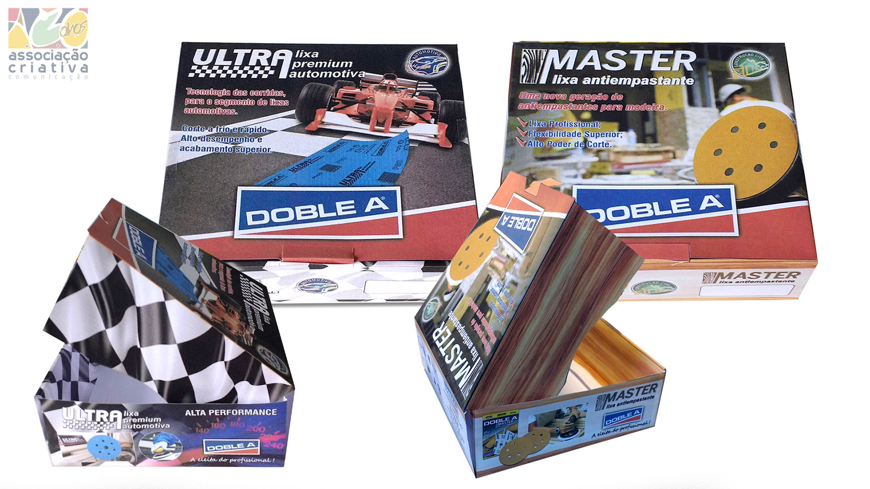 embalagens lixas ultra e master doble-a