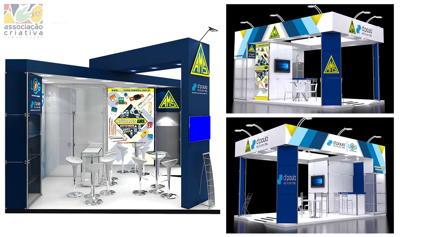 envelopamento stand ams - dpaula