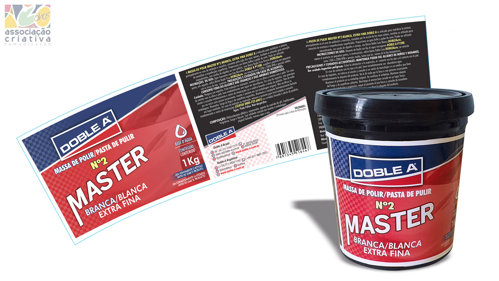 rotulo massa polir master doble-a