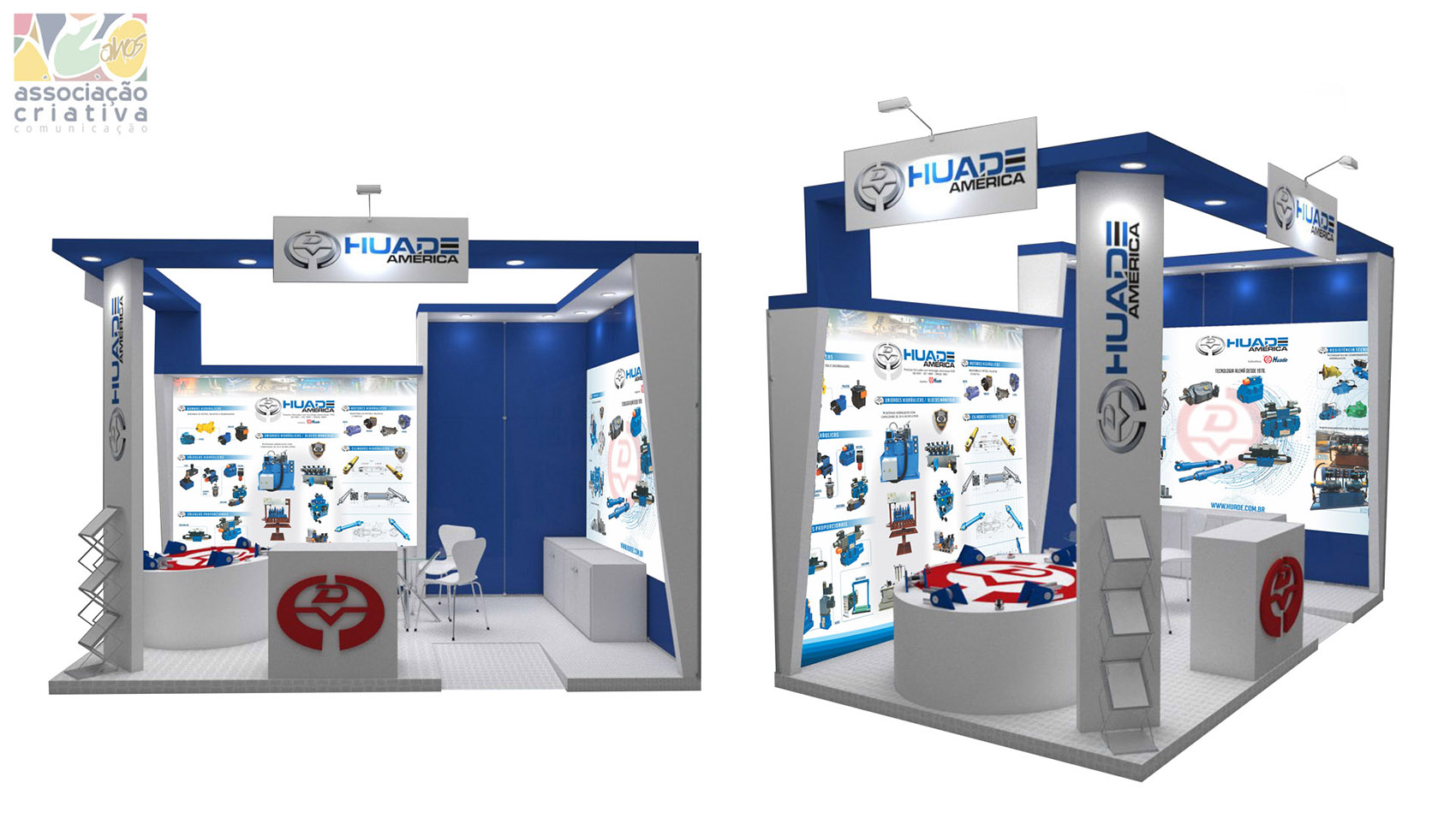 stand e envelopamento Global Huade